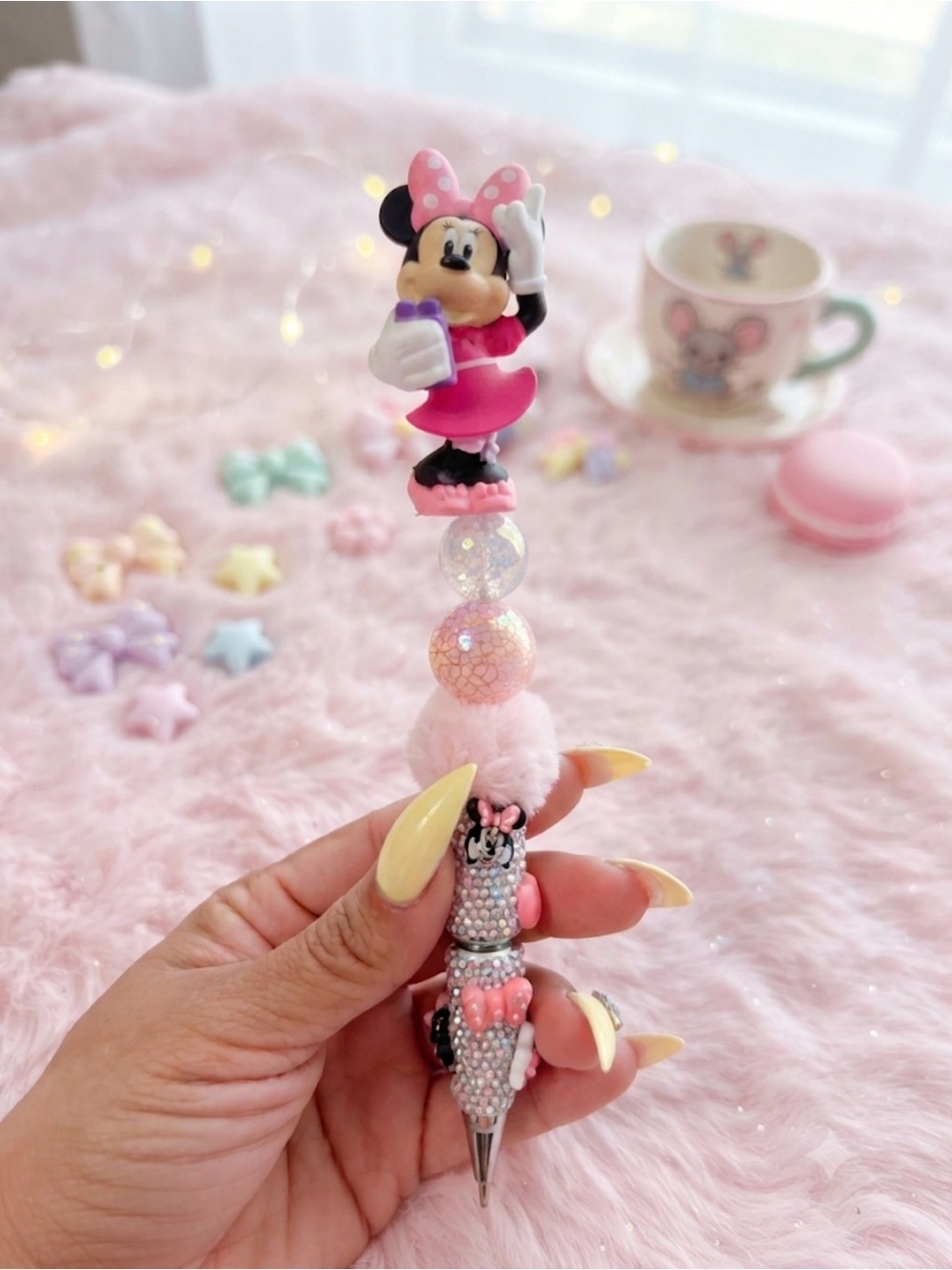 Custom made Mouse Pink Pen